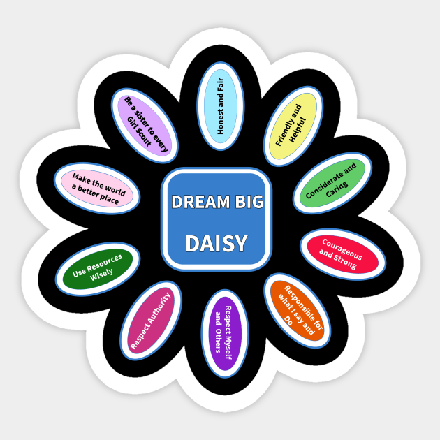 Girl Scouts, Dream Big Daisy Sticker by ArtsUnlimited